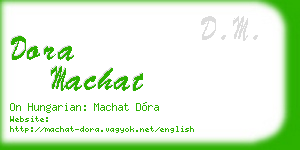 dora machat business card